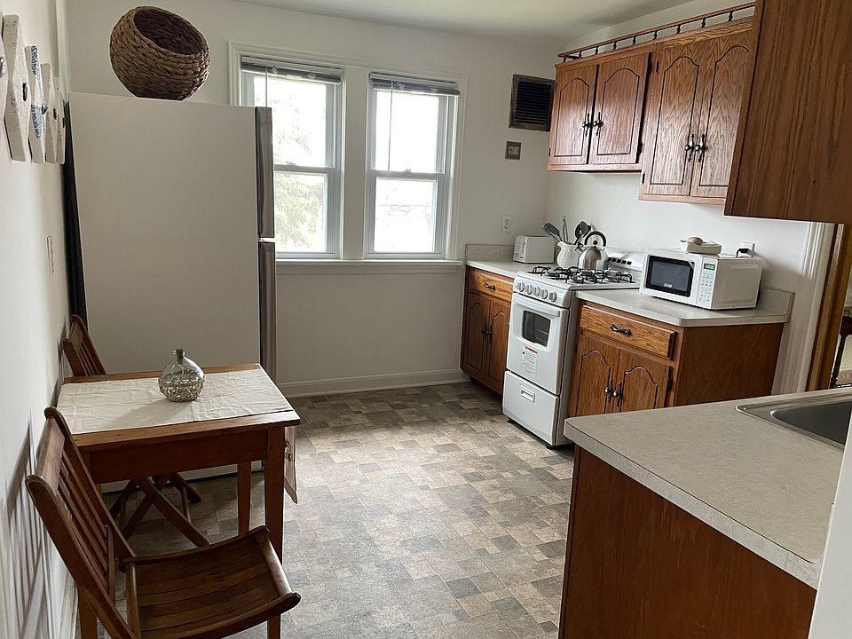 Sunny kitchen with south facing windows.