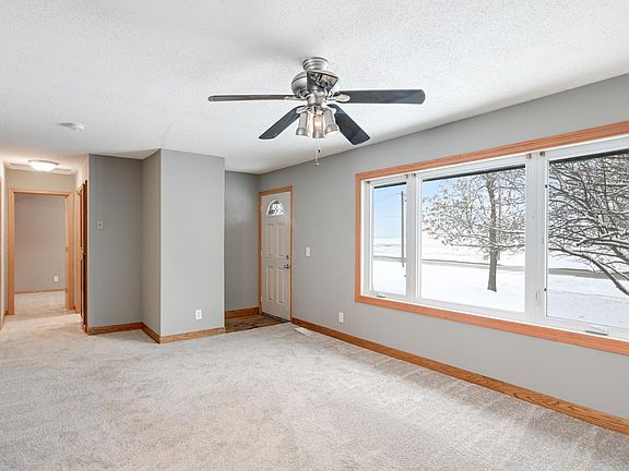 front entry. big bay window