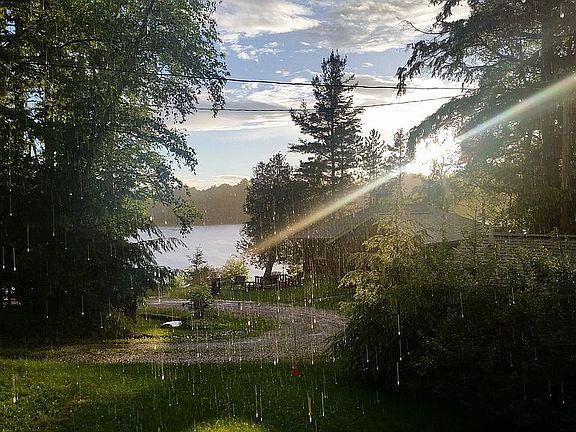 Sun & rain from Upper Cabin