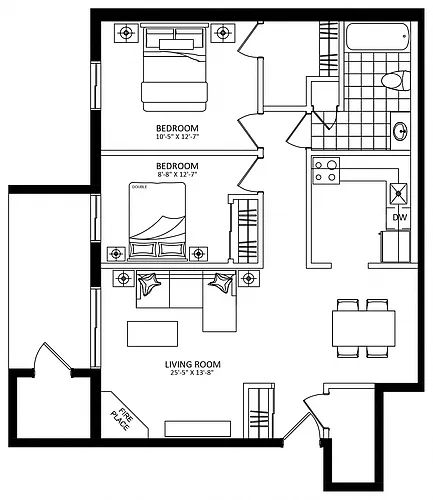 Floor plan 1733