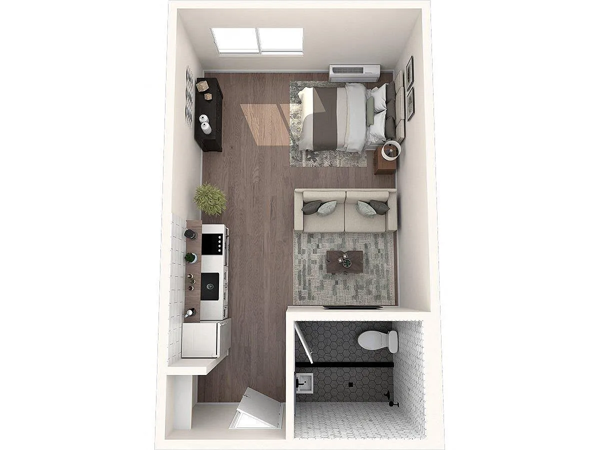 Floor plan Studio F