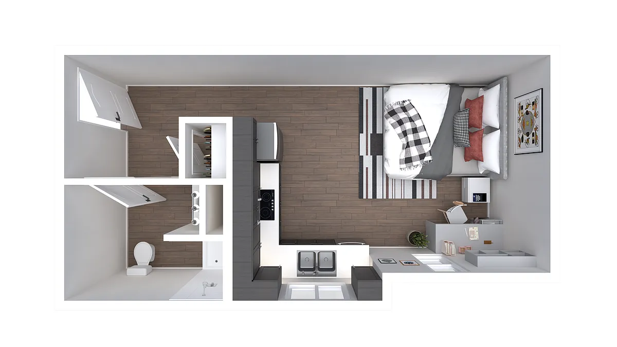 Floor plan Studio B
