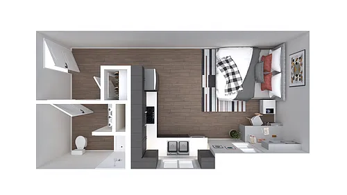 Floor plan Studio B