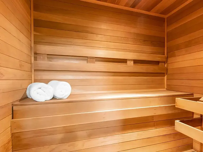 Say goodbye to your stress in the Sauna