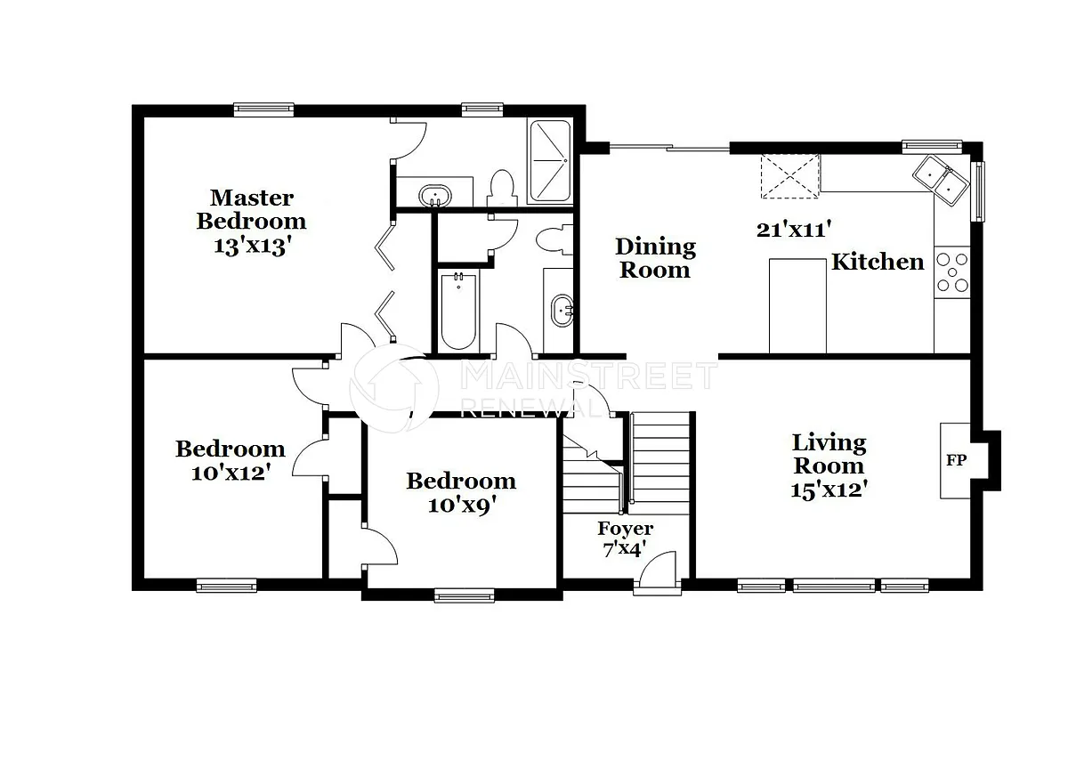 Floor Plan - 503 S Huntsman Blvd