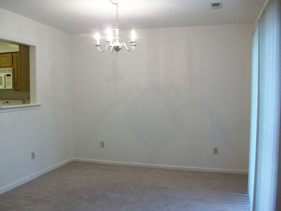 Dining room and door to back patio