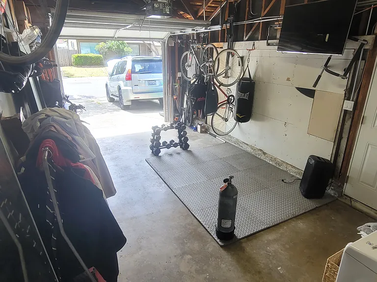 Shared garage.