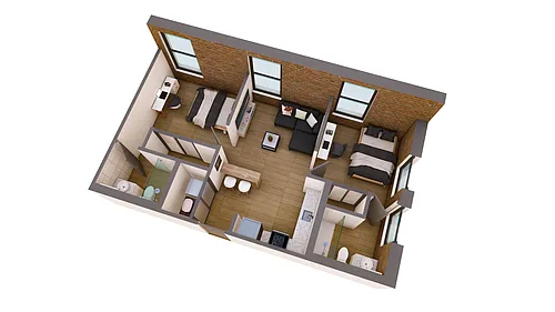 Floor plan THE ROBUSTO RETREAT APARTMENTS