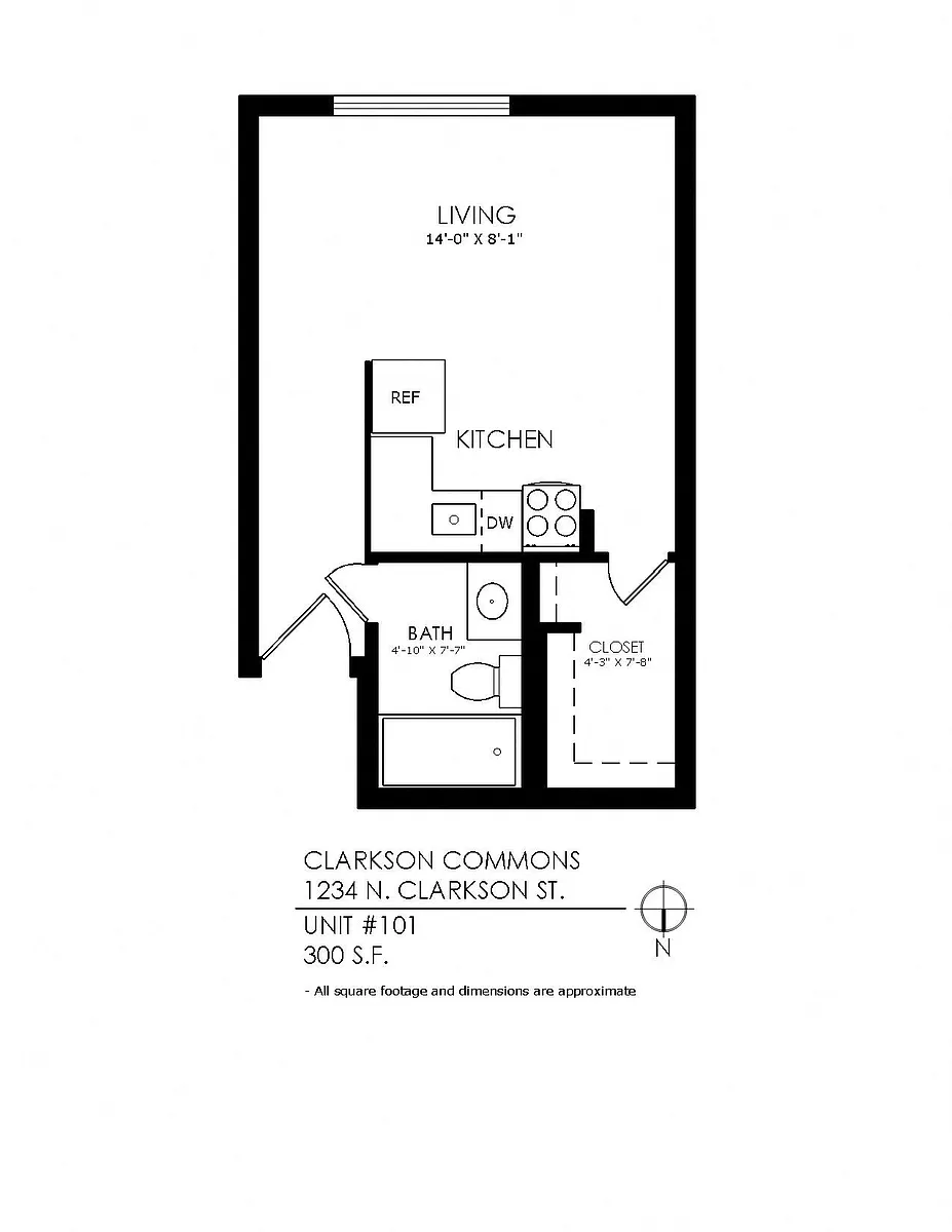 Floor plan Studio-Upgraded
