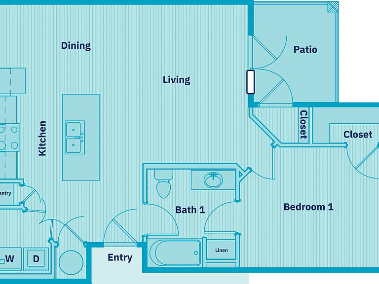 The Aviator: 1BR 1BA