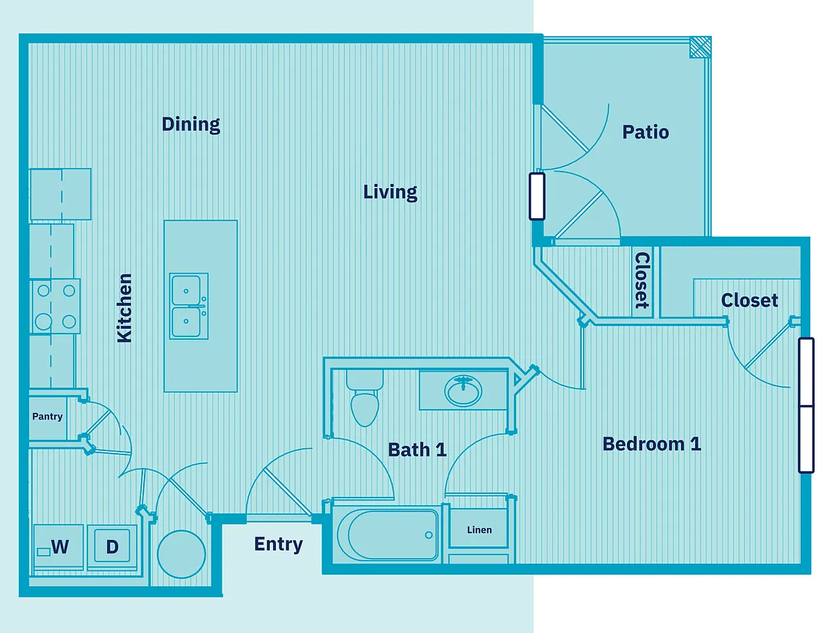 The Aviator: 1BR 1BA - The Waters At Redstone