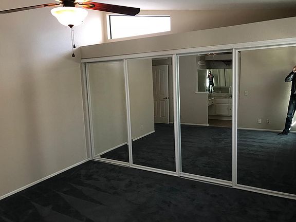 Huge mirrored closet in master