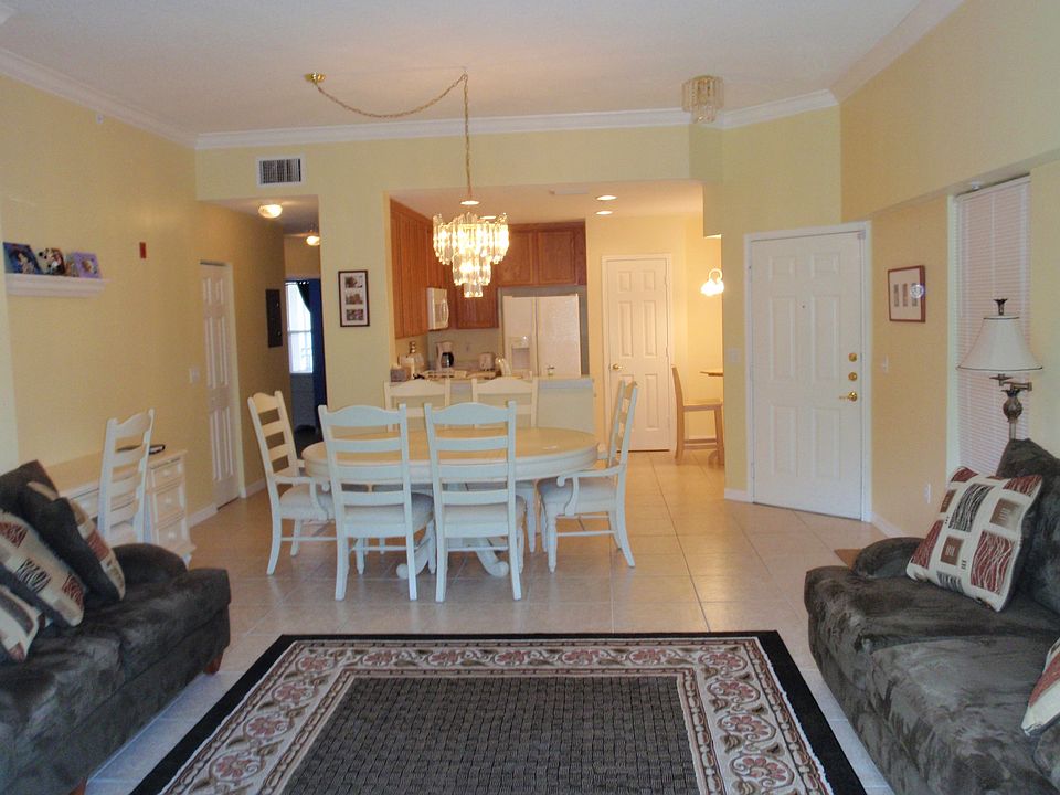 living area into kitchen