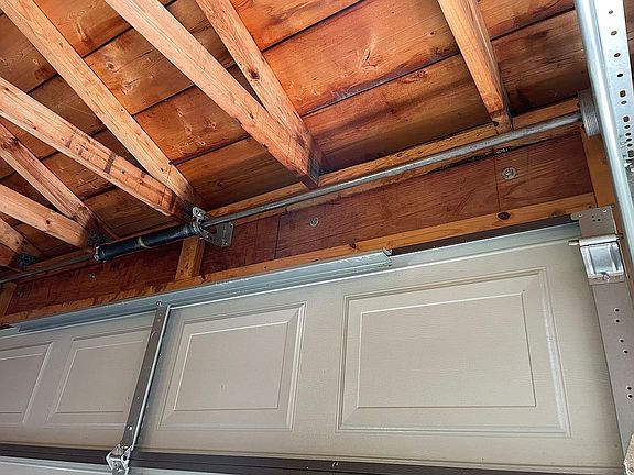 Solid metal beam in front.