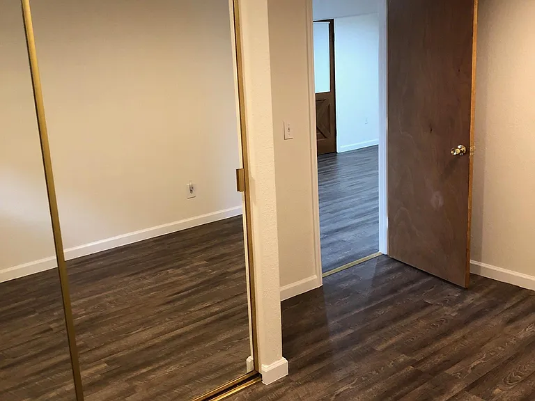 2nd bedroom mirror door to closet