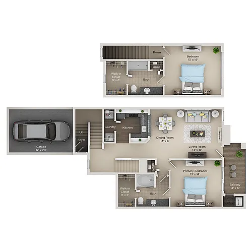 Floor plan B3R