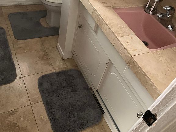 bathroom cabinets are now black