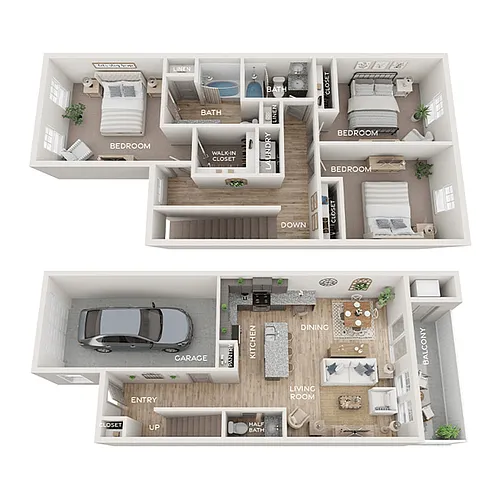 Floor plan D1TH