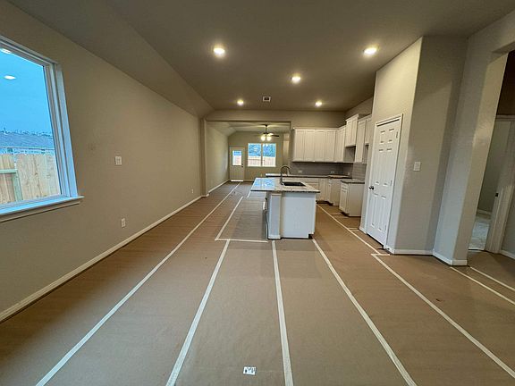 Construction progress - open concept living space