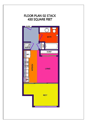 Floor plan 1 Bedroom