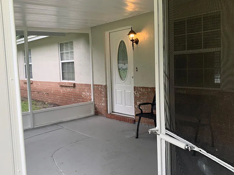 Front screened in porch motion lights