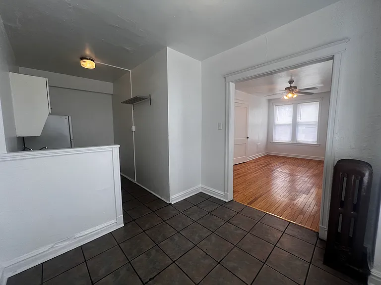 Looking from dining area into main room.