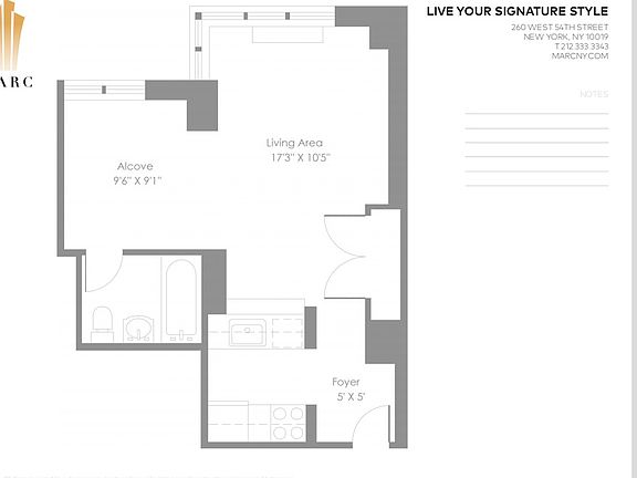 2nd image of 260 W 54th St APT 28F