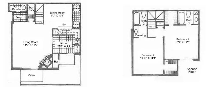 Floor plan B2 WITH YARD