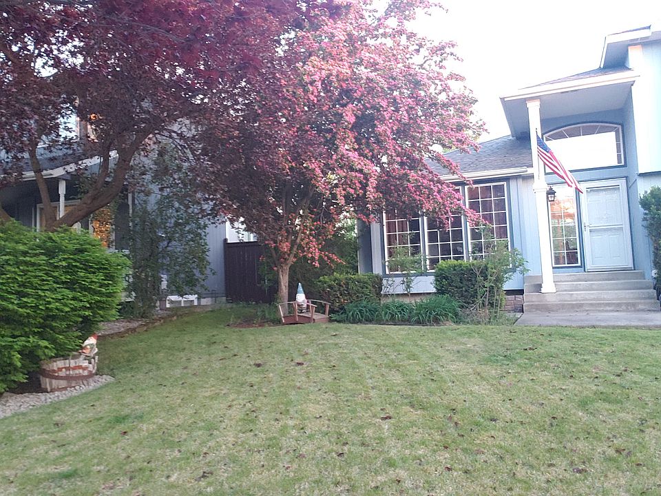 Front door in Spring