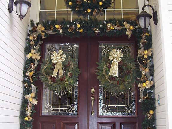 Christmas Entry Doors