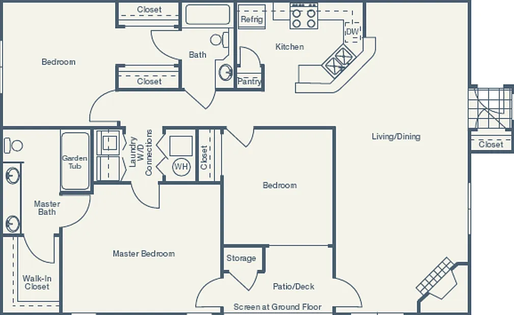 C1: 3 Bed 2 Bath — Photo 1