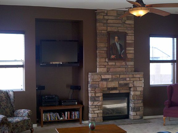 Living room - 10' fireplace 