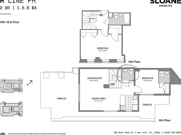2nd image of 360 W 34th St #Penthouse H