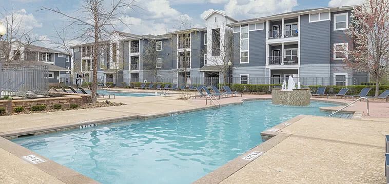 community pool and volleyball