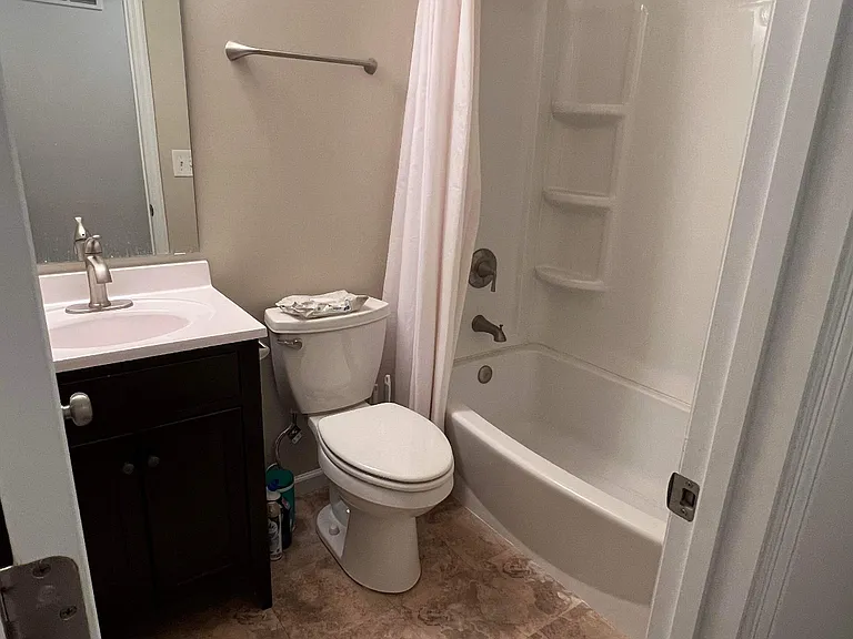 Main level hallway bathroom