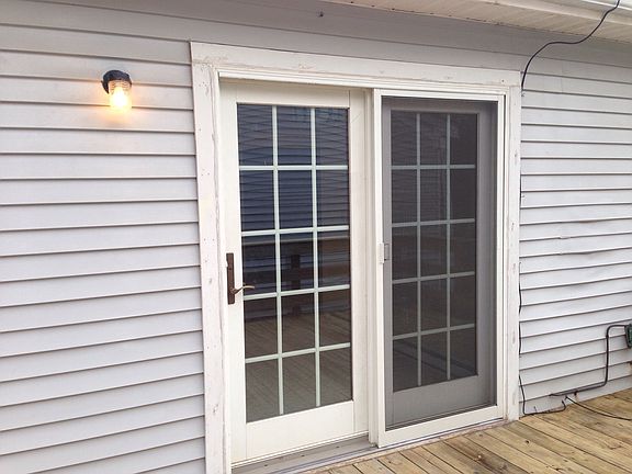 Atrium doors to deck