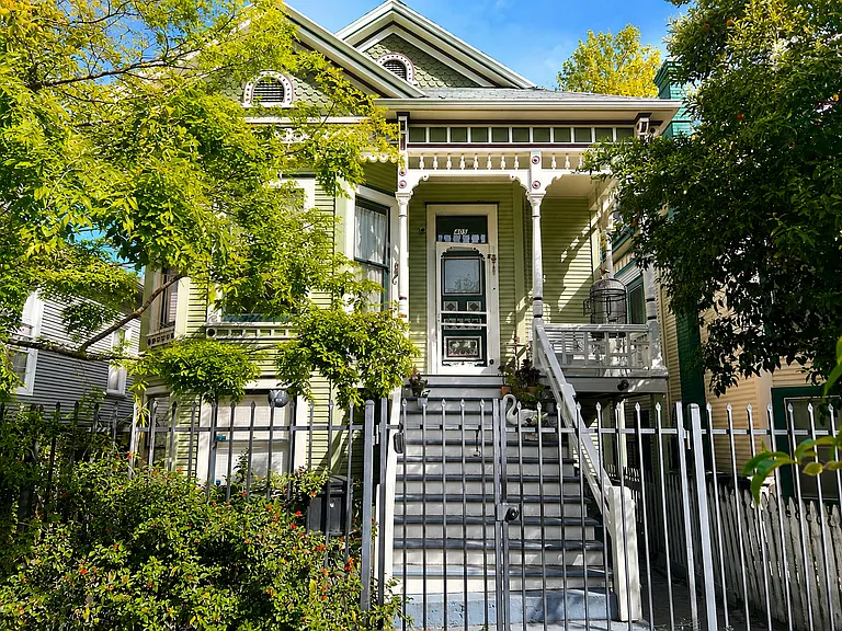 Front of house and upstairs unit (owner occupied)