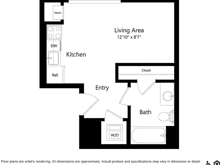 S2 | Studio | 362 SF S2 | Studio | 362 SF