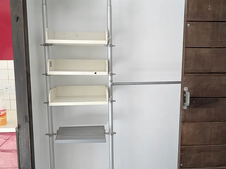 spacious closet area.