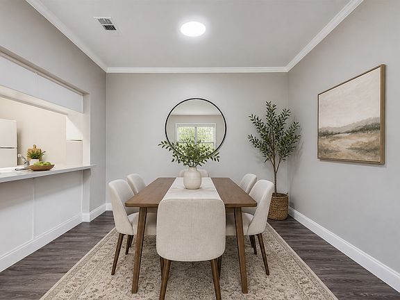 Virtually Staged Dining Area