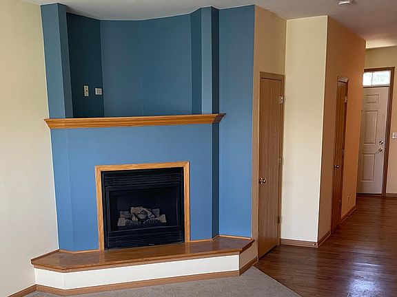 Family Room fireplace with tv nook.