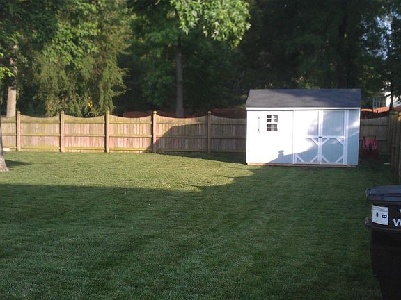 Comes with utility shed