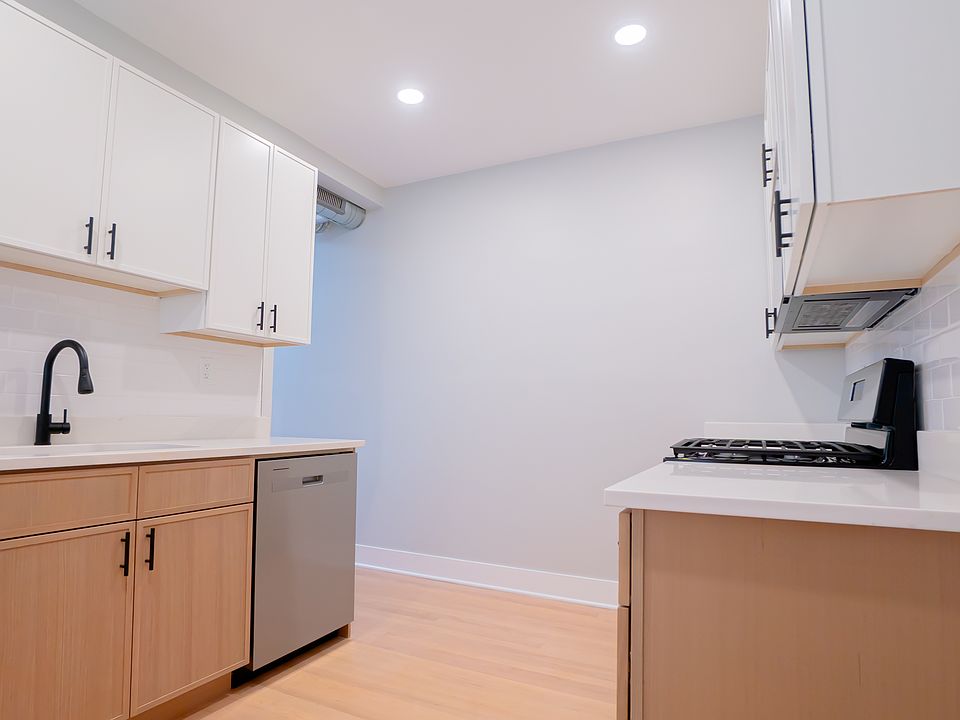 kitchen area with brand new appliances
