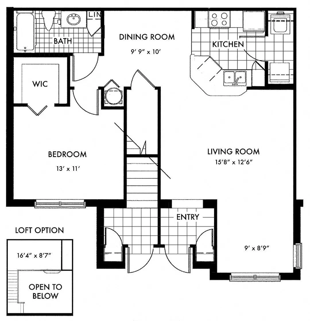 Floor plan Cambridge A1D