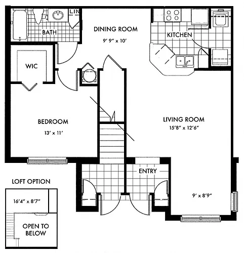 Floor plan Cambridge A1D