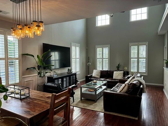 View from Kitchen - Living room and dining room.