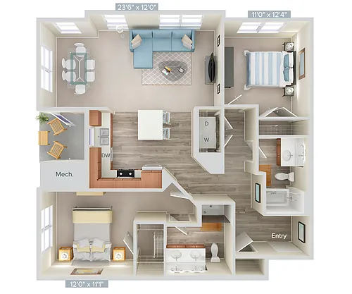 Floor plan B2-1180-ter
