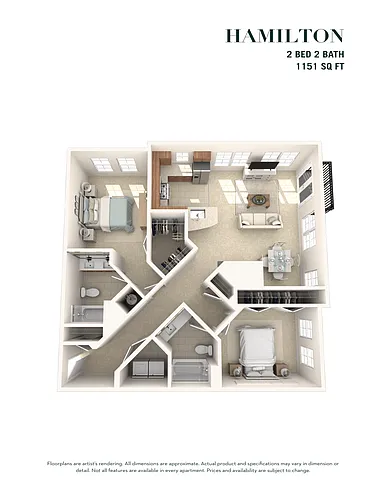 Floor plan Hamilton