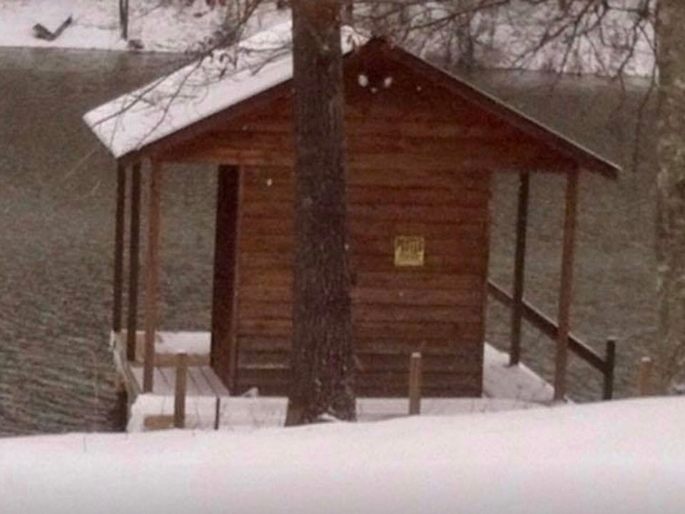 Covered dock with storage