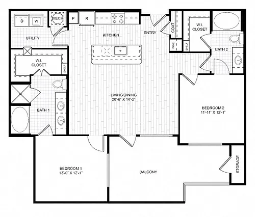 Floor plan B3